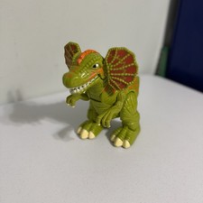 2006 Mattel Imaginext Roaring  Walking Dilophosaurus Dinosaur TESTED  WORKS