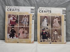 McCall's CUT Betsy McCall 18" Doll Clothes Pattern Lot 7934 8139 VINTAGE 1995