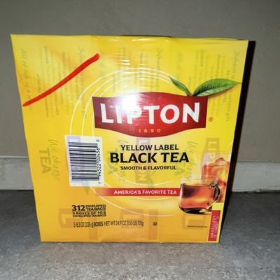Lipton Yellow Label Black Tea 312 Bagged Tea Bags, 24.9 oz Caffeinated Pantry