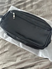 Sumnacon Toiletry Bag Overnight Kit Black Travel Shaving Waterproof Handle