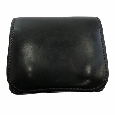 WildsWans Palm V2 Shell Cordovan Mini Wallet Dark Brown Used Japan