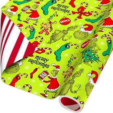 American Greetings 40 sq. ft. Reversible The SR30 40SQ PR FSC XM GRINCH 