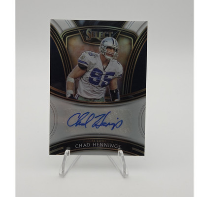 Panini 2020 Select Signatures Chad Hennings White Prizm SS-CHE /35 Cowboys