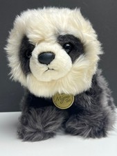 Aurora Miyoni Panda Bear Plush Stuffed Animal Realistic Black White JUN2021