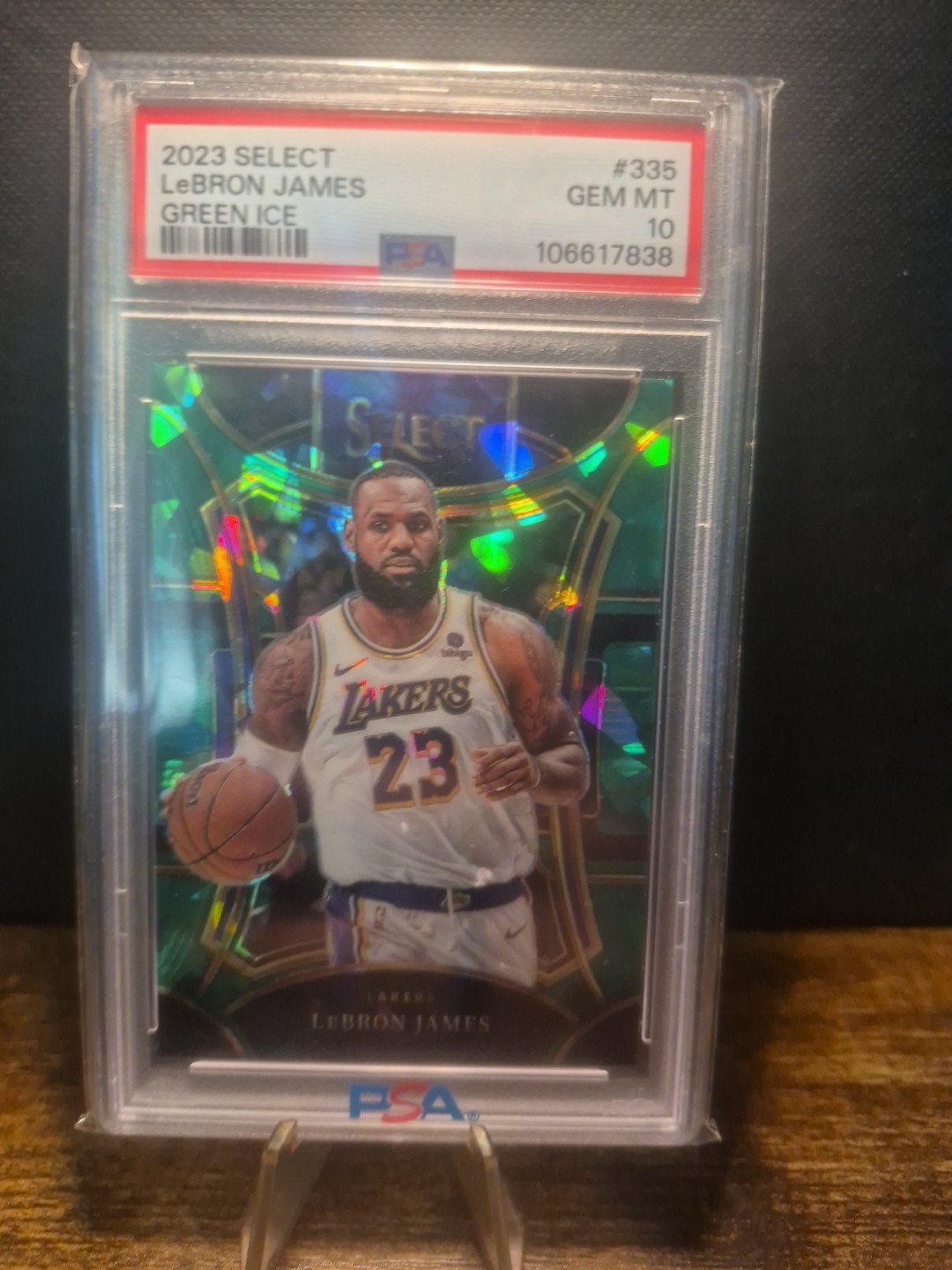2023 Select Mezzanine Green Ice #335 Lebron James PSA 10 GEM MINT POP 3