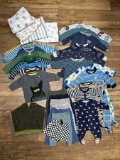 Baby Boy Clothes lot 0-9 Months 34 Items
