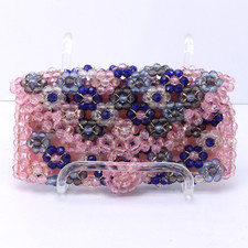 Vintage Designer Saks Fifth Avenue Italian Beaded Clutch Handbag Fun