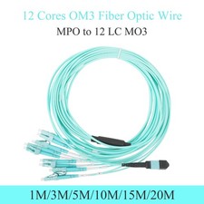 10G 12 Core MPO to 12LC OM3|PatchkabelMulti M...