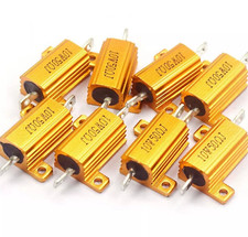 ‌10W RX24 Aluminium Load Resistors 0.1Ω-10KΩ 5% for Power Supply/Audio‌
