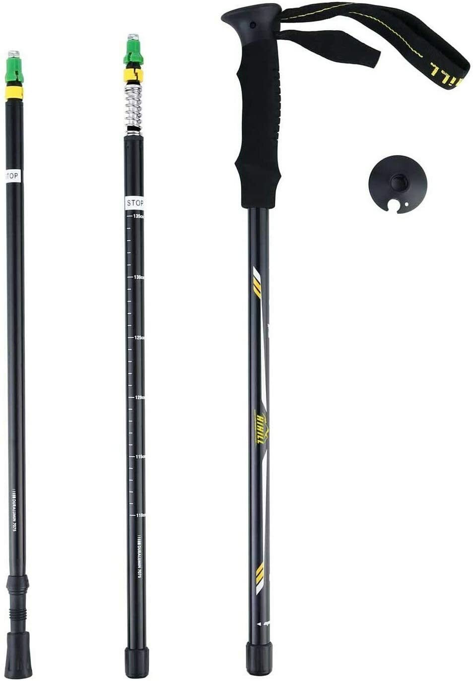 HiHiLL Trekking Hiking Walking Poles Sticks Collapsible & Adjustable