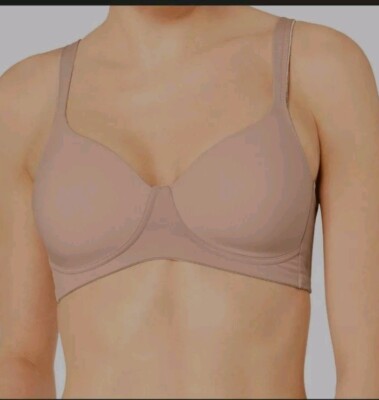 Triumph Modern Soft  Cotton Non-Wired Bra Neutral Beige 38B- Everyday Comfort