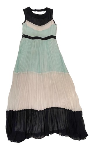Rare Editions Girls Bridesmaid Gown Formal Party Chiffon Pleated Dress Size 8