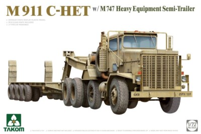 TAKOM 5024 1/72 M911 C-HET w/M747 Heavy Equipment Semi-Trailer