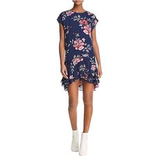 Joie Silk Dress Floral Weightless NWT Size S Ruffle Hem Spring Summer