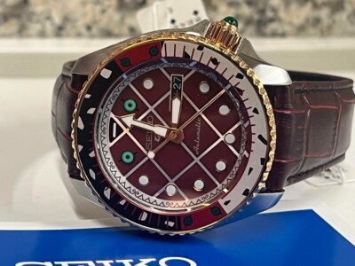 ジョジョ腕時計　SBSA034 Near Mint] JoJo 's Bizarre Adventure Seiko 5 Sports Watch DIAVOLO