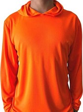 Men's Long sleeve Hooded Tee sun skin protect outdoor FISHING Hoodies Top's Tee