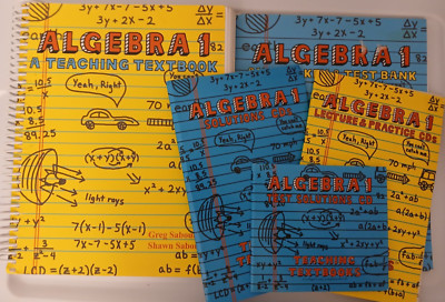 Teaching Textbooks Algebra 1 Set of 5 (cds, textbook, answer key, more)