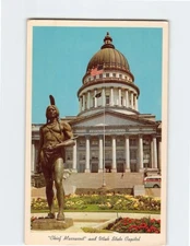 Postcard Chief Massasoit And Utah State Capitol, Salt Lake City, Utah