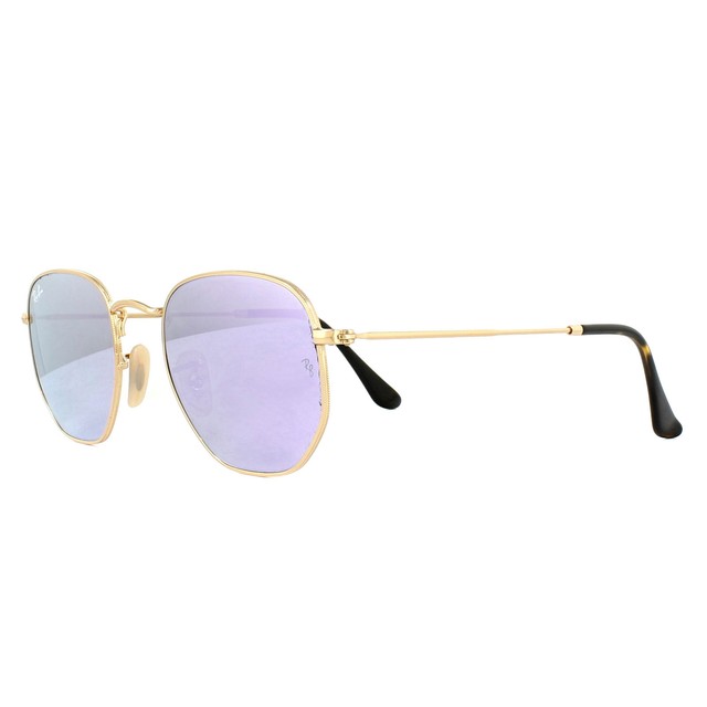 Ray-ban gafas hexagonal 3548n 001/8o Lila espejo 51mm Compra online en eBay