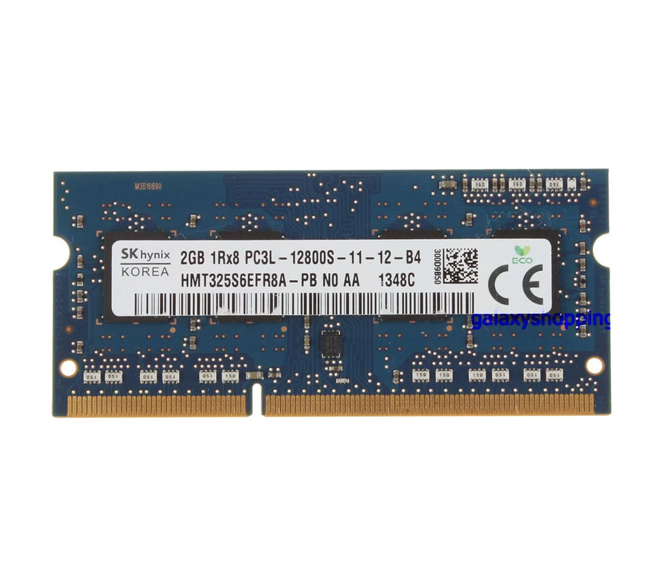 2 GB 2GB DDR3L 1600MHz 1Rx8 PC3L-12800 SODIMM Laptop Memory RAM 1.35V PC12800 2G - Image 2 of 4
