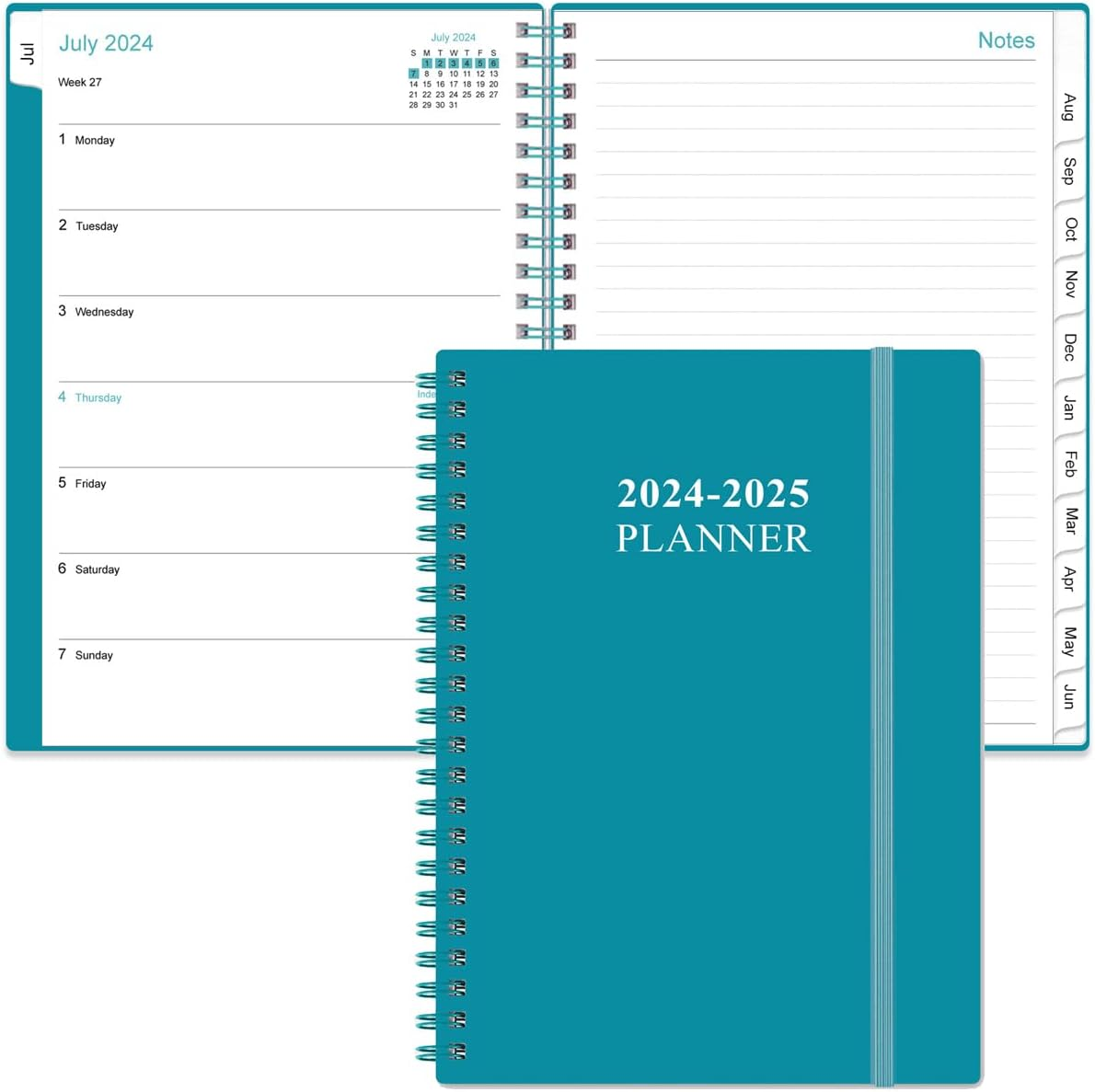 2024-2025 Planner - Weekly & Monthly Planner from July 2024 - June 2025, Planner