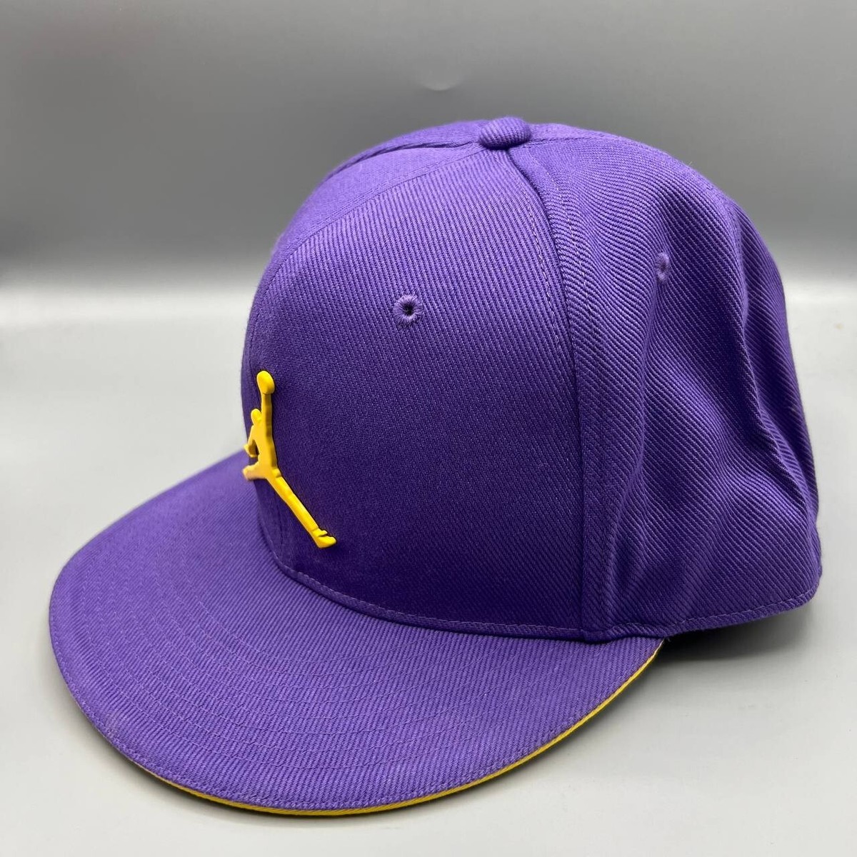 Air Jordan Hat Men 7 3/8 Purple Jumpman Fitted Cap Kobe Bryant LA