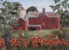 Billy Jacobs Summer Days Farm Bird Print 16 x 12