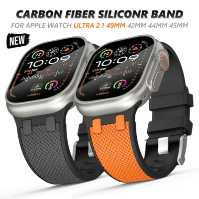 Premium Silicone Sport Strap Band For Apple Watch Series Ultra 11 10 9876SE 49mm