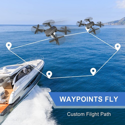 NEW 4K Drone with HD Camera Drones WiFi FPV Foldable RC Quadcopter W/3Batteries - Picture 10 of 13