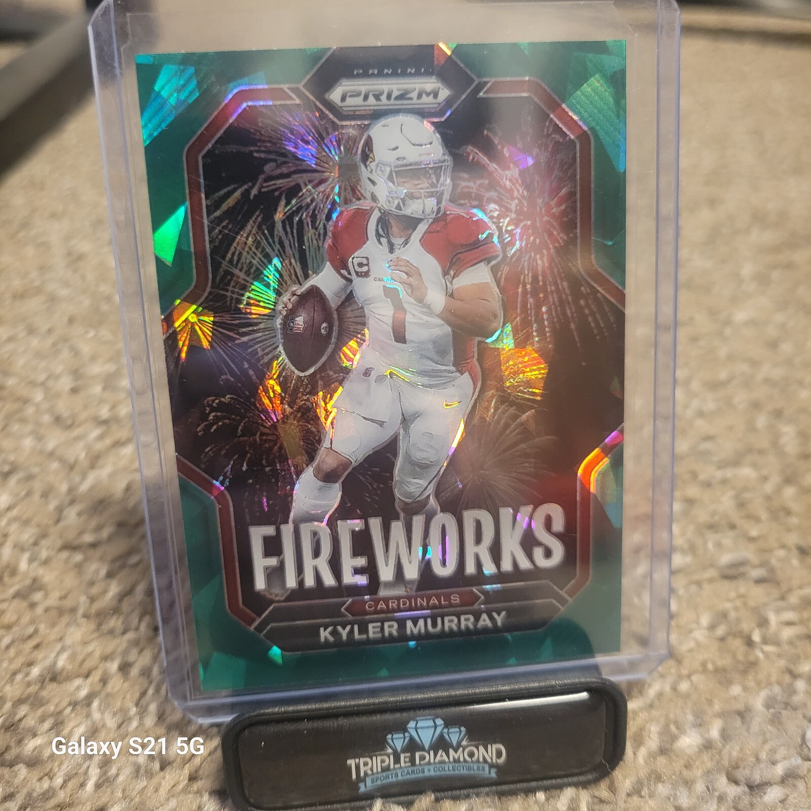 2022 Prizm Kyler Murray Fireworks Green Cracked Ice #F-6 Arizona Cardinals
