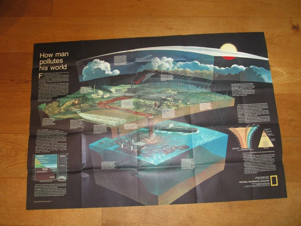 THE WORLD Map - Dec 1970 - National Geographic Magazine - Scale 1:39,283,200 - Image 3 of 3