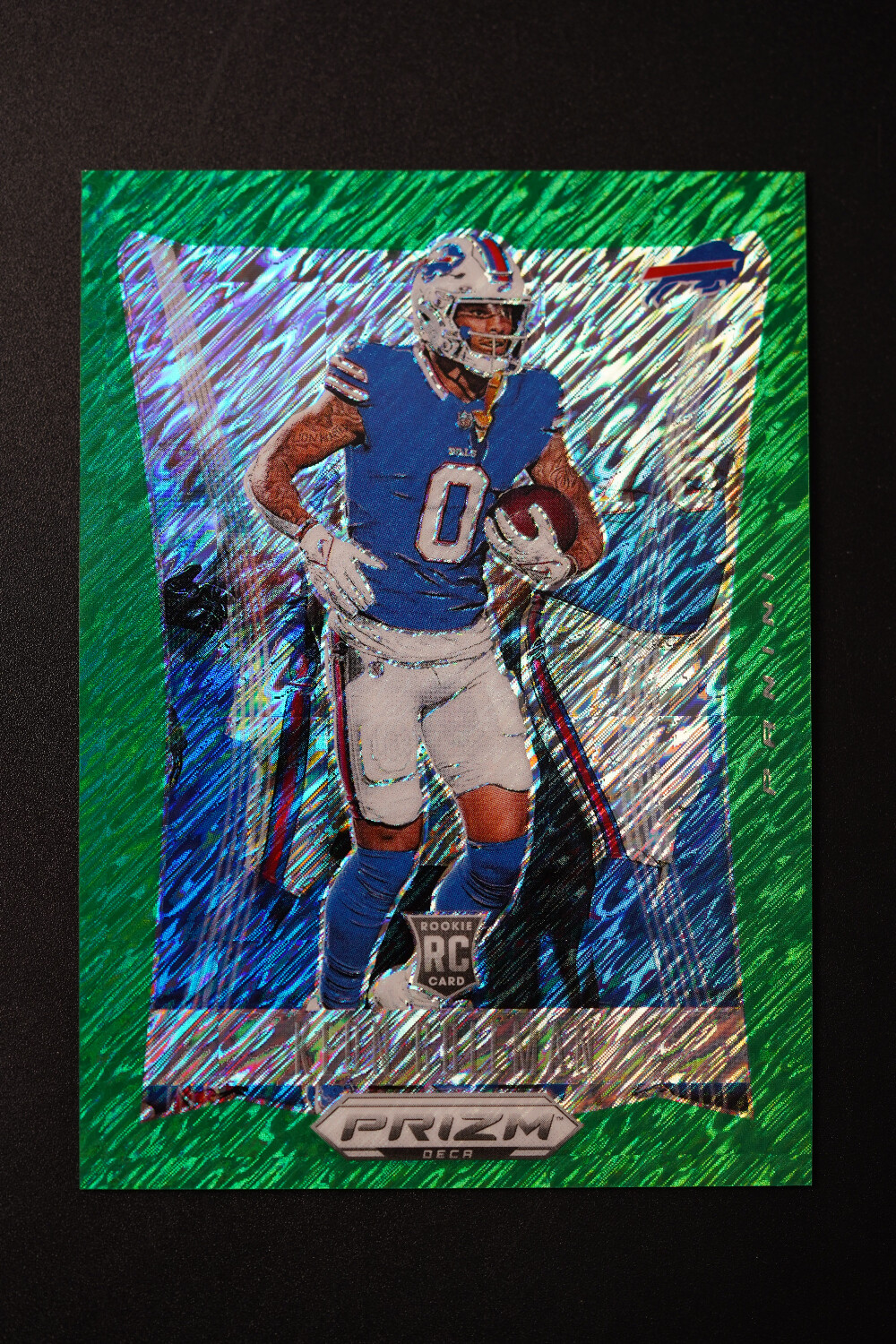 2024 Panini Prizm Deca Green Shimmer FOTL RC Rookie #33 Keon Coleman 08/12 -XS