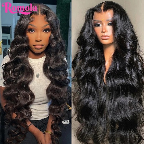 Hd Lace Frontal Wig 30 Inch Transparent Human Hair Wigs Body Wave Lace Front Wig - Picture 3 of 12