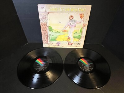ELTON JOHN GOODBYE YELLOW BRICK ROAD 2 LP SET BLACK VINYLS MCA310003 