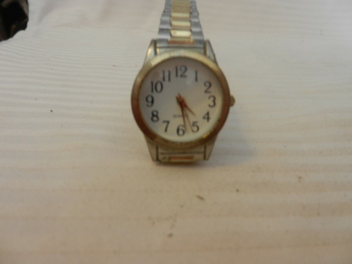 M.Z. Berger #WS17B Women's Quartz Watch Gold & Silver Band