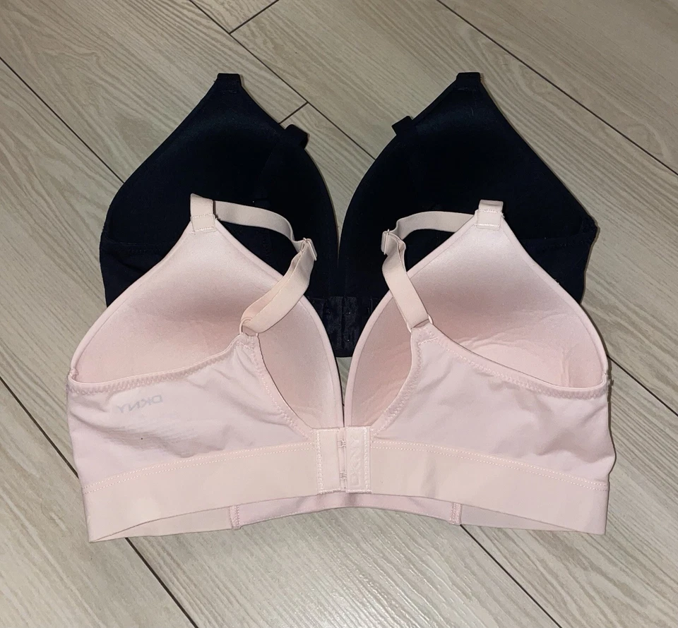 2 sujetadores de microfibra DKNY sin cables ligeramente forrados para mujer M medianos DK7664 Foto 4 de 4