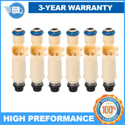 Set of 6 195500-3520 For Fuel Injectors Fits 2001-2004 Mazda Tribute 3.0L V6