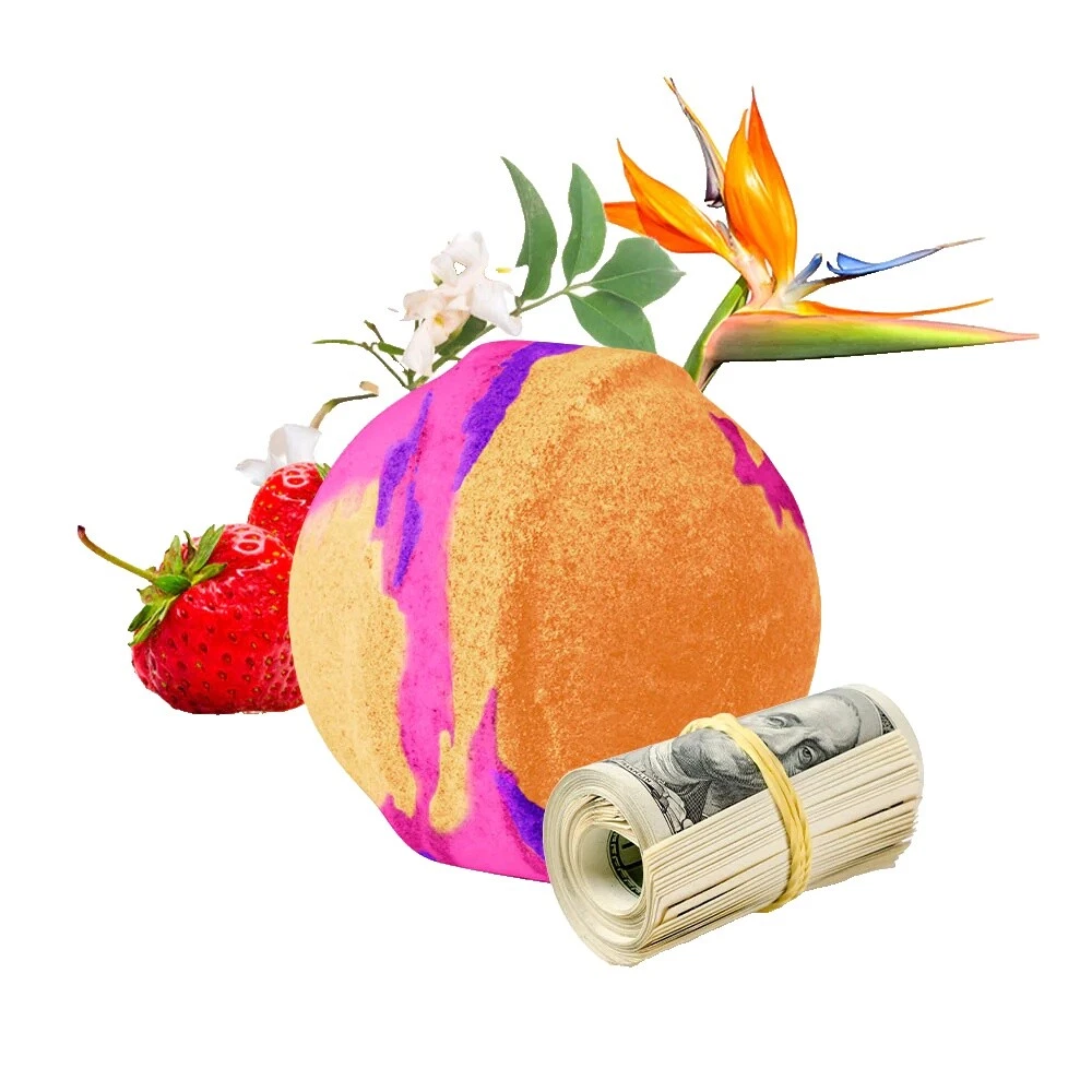 Bombas y burbujas de baño floral