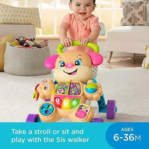 Fisher-Price Laugh & Learn Smart Stages Learn with Sis Walker Baby &  Toddler Educational Toy