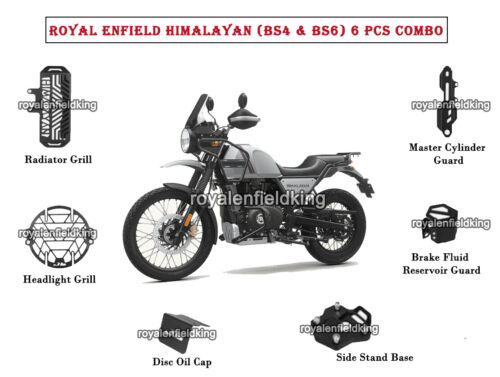 Royal Enfield 6 Pcs Himalayan (BS4 &amp; BS6) Accessories Combo CB-6