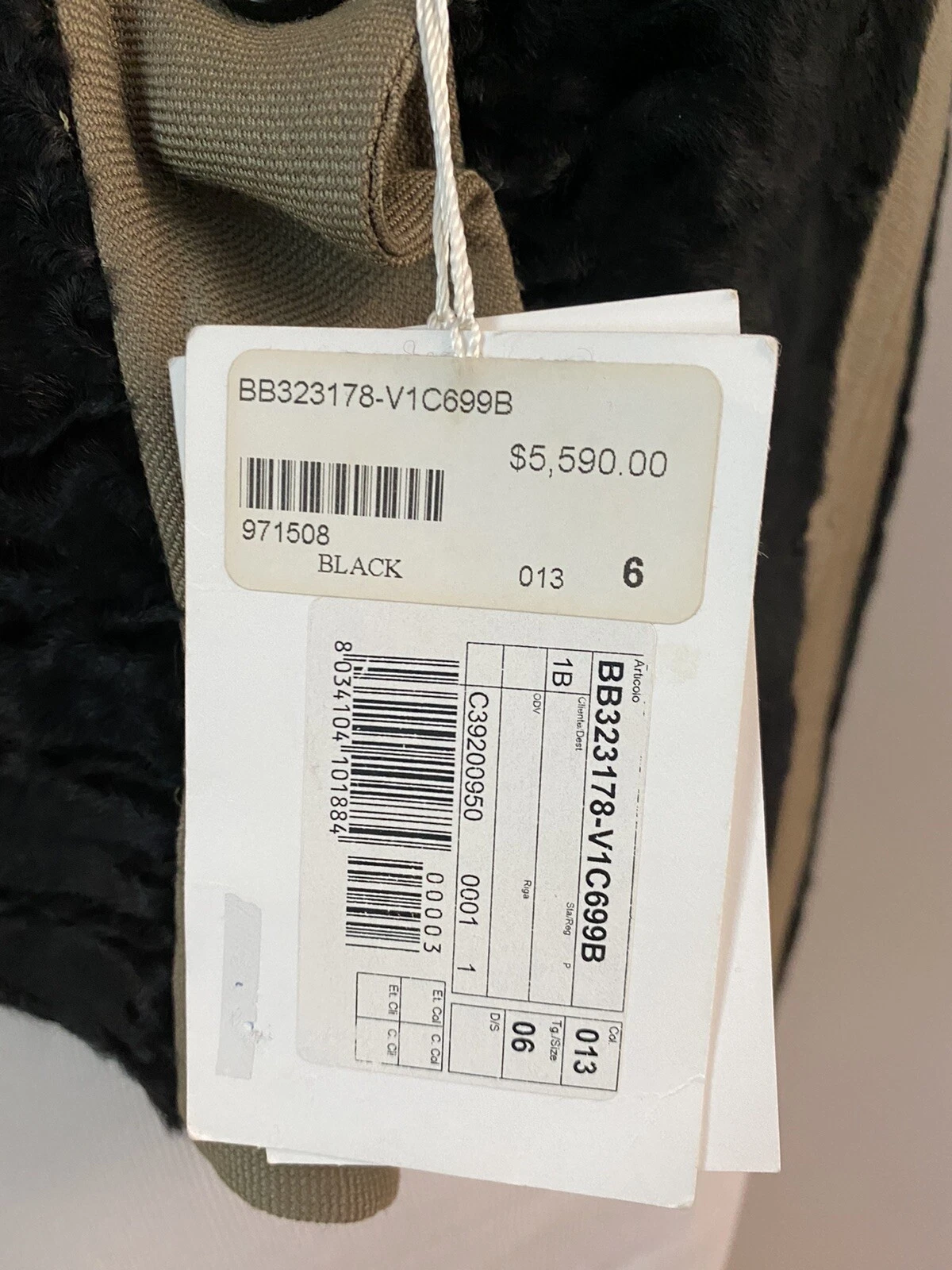 Valentino RUNWAY giacca oliva nero pelliccia bolero volant tg 6 $5590 nuova con etichetta