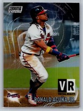 2021 topps stadium club chrome baseball ronald acuna jr. virtual reality #7