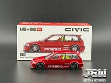 Kaido House x Mini GT Honda Civic (EF) Kaido Works V2- M Red. #156 1/64