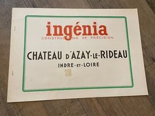 Modelo recortado de papel vintage ingenia Chateau Dazay Le Rideau