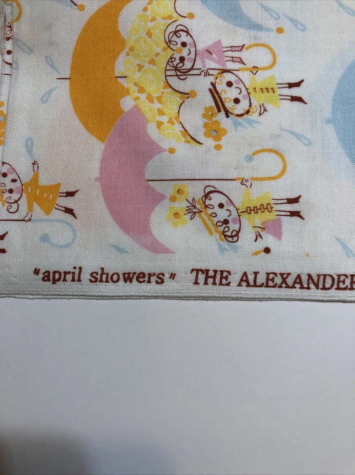 April Showers The Alexander Henry Fabrics Collection 2008 1/2 yarda algodón Foto 2 de 4