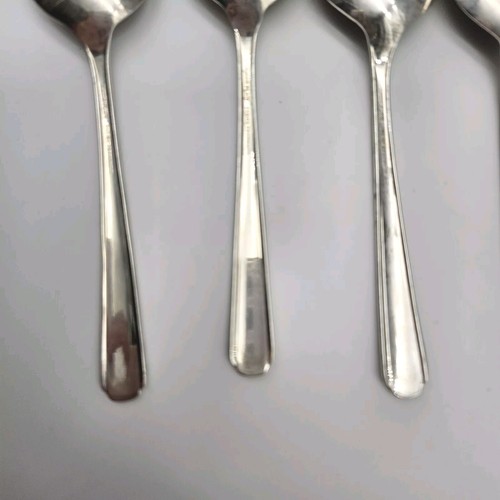 Oneida Community Elaine Tudor Silver Plate 1926 Round Bowl Soup Spoons Set Of 6 - Picture 7 of 10