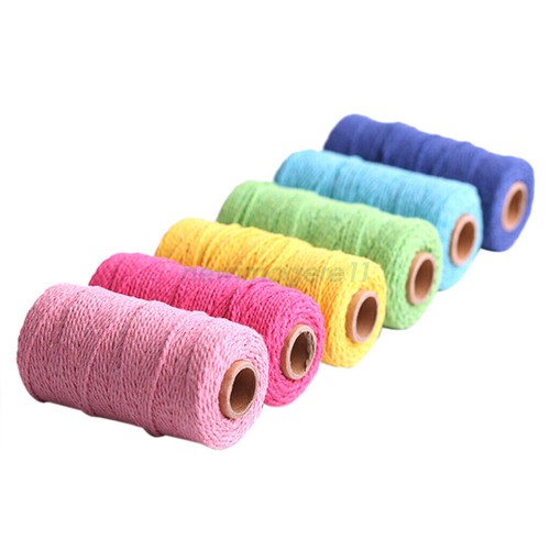 NEW HOT Natural Cotton String Twisted Cord Craft Macrame Artisan Rope Weaving - Picture 3 of 31