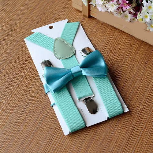 Suspender + Bow Tie Matching Set Toddler Kids Boys Girls Baby Wedding❥ - Bild 17 von 40