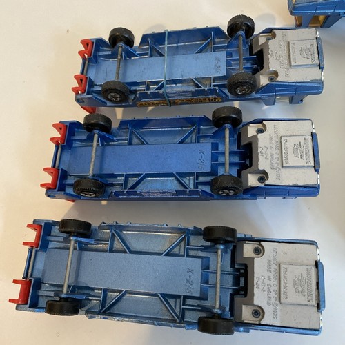 Vintage Matchbox Superkings K-2/5 Green And Blue 17cm Long Recovery Transporters - Picture 15 of 17