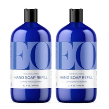 EO French Lavender Liquid Hand Soap 32 Fl Oz Pack of 2 Relaxing Aromatherapy